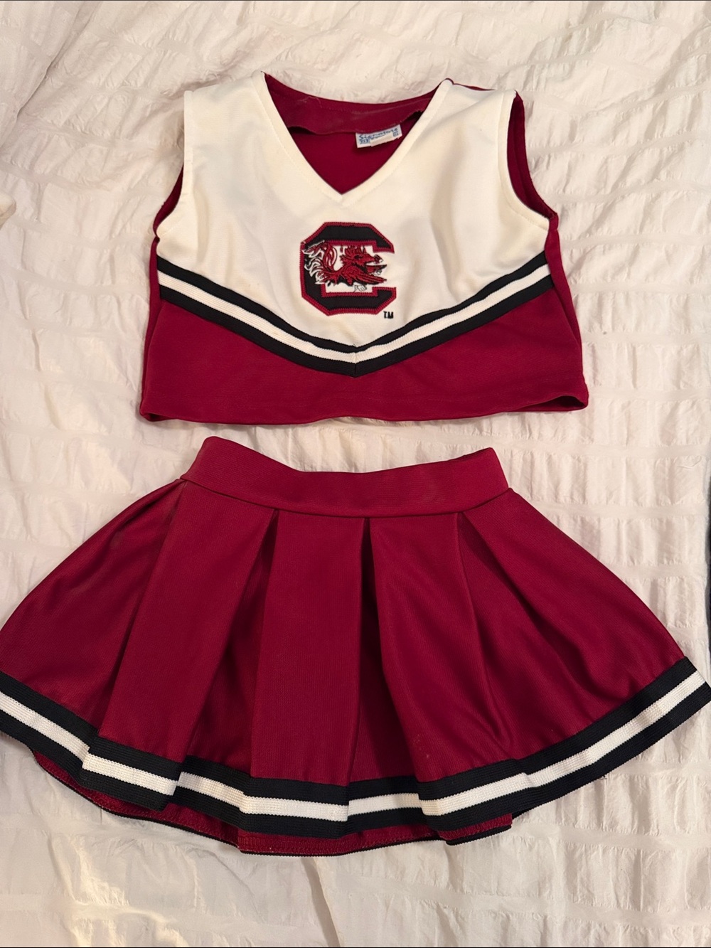 University of South Carolina 2T girls cheerleading outfit
